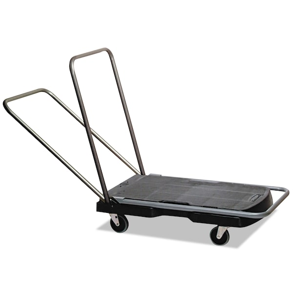 Rubbermaid Commercial Utility-Duty Home/Office Cart, 250 lb Cap., 20.5x32.5, Platform, Black FG440000BLA - main